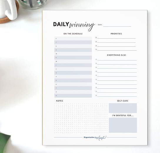 Daily Planner Notepad