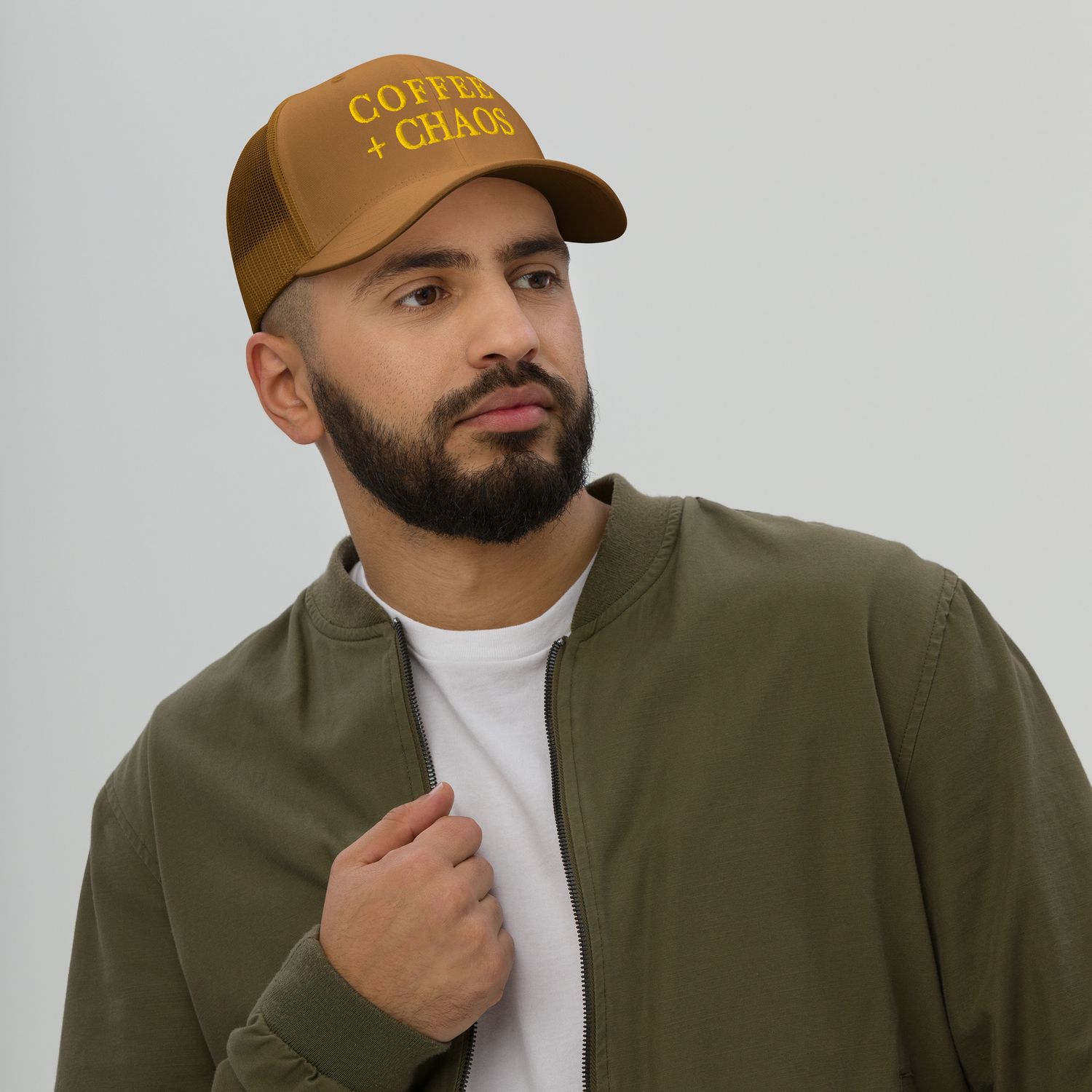 Retro Trucker Hat - Coffee + Chaos