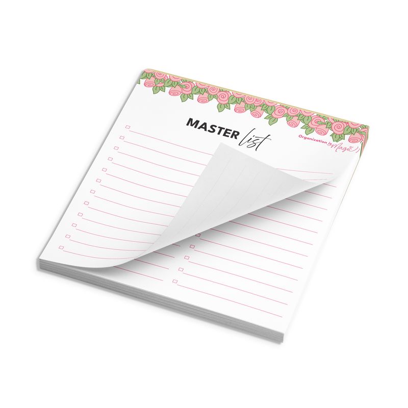 Master To-Do List Notepad