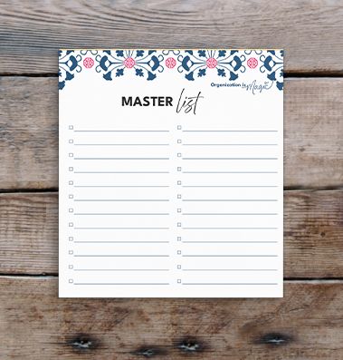 Master To-Do List Notepad