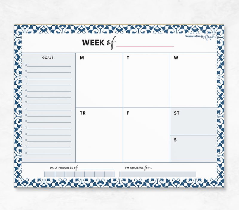 Weekly Planner Notepad (40 wks)