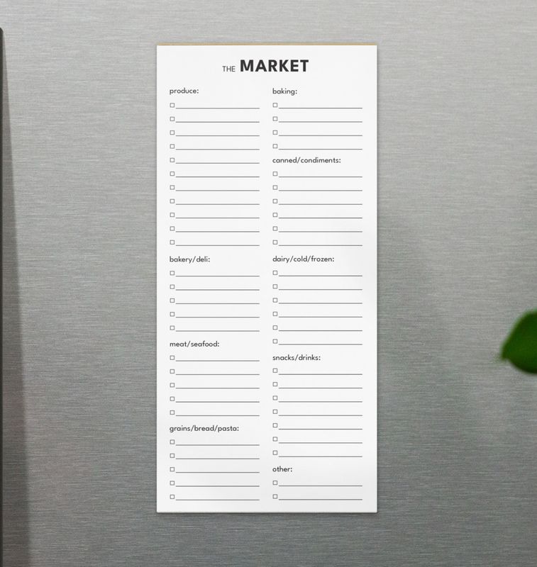 Magnetic Market / Grocery List (40 trips)
