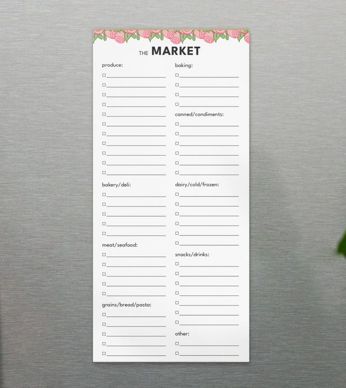 Magnetic Market / Grocery List (40 trips)
