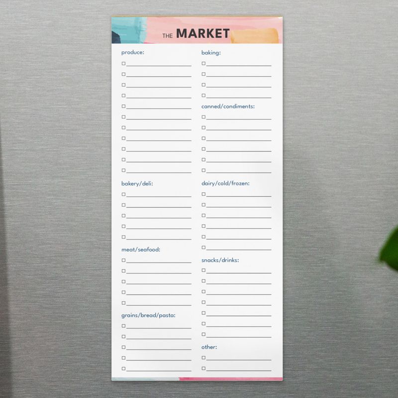 Magnetic Market / Grocery List (40 trips)
