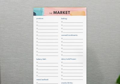 Magnetic Market / Grocery List (40 trips)