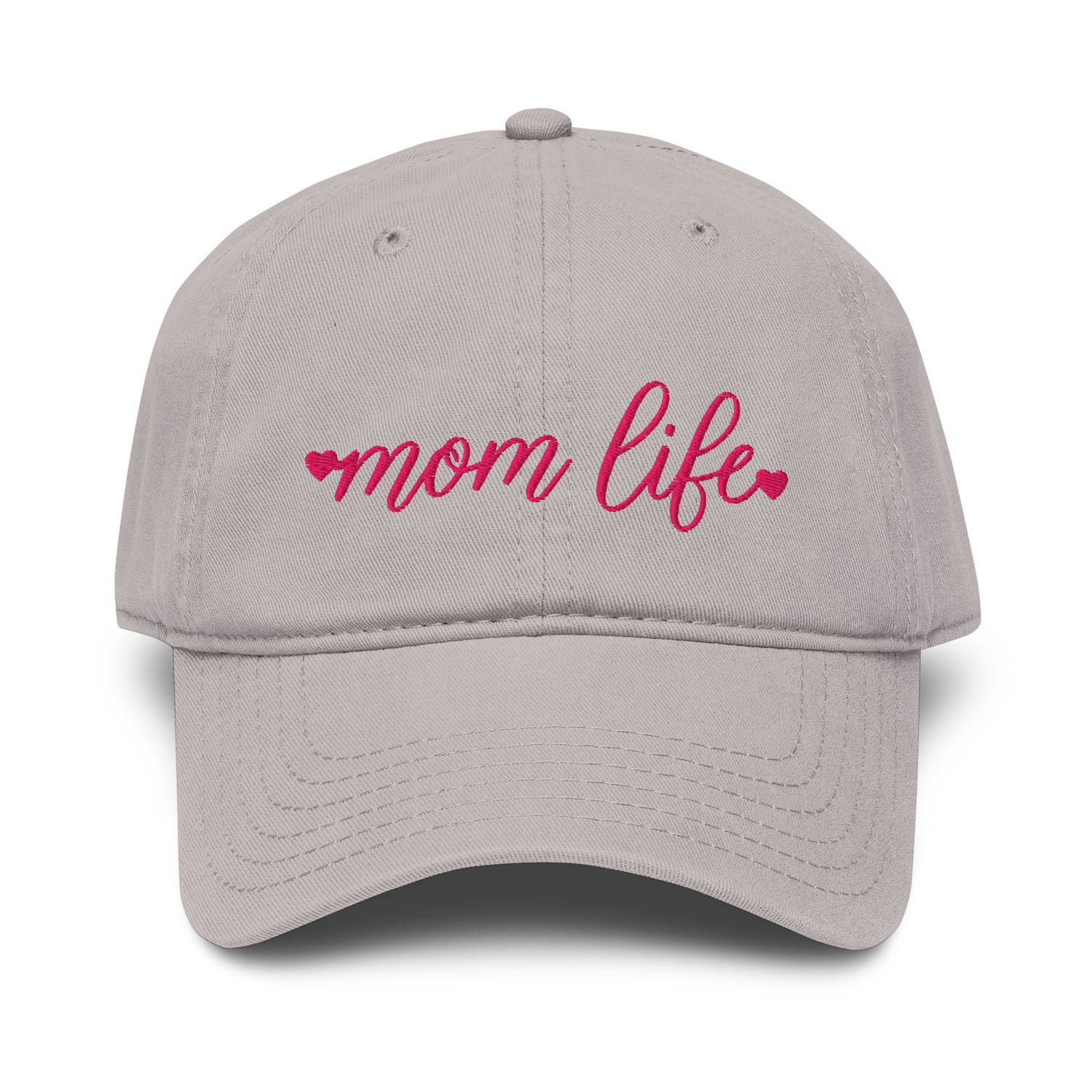 Garment-Washed Baseball Cap - Mom life