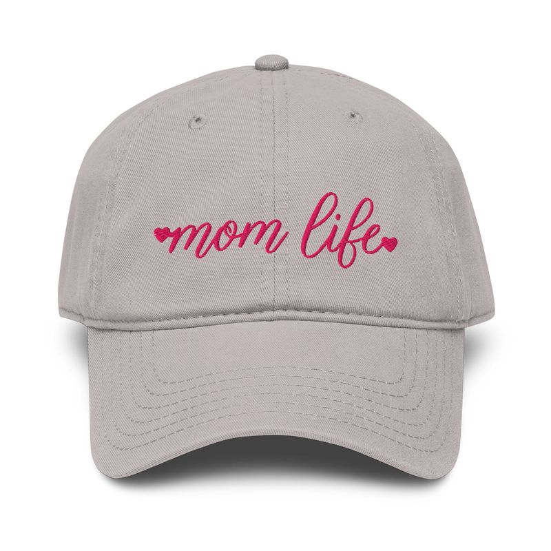 Garment-Washed Baseball Cap - Mom life