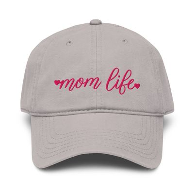 Garment-Washed Baseball Cap - Mom life