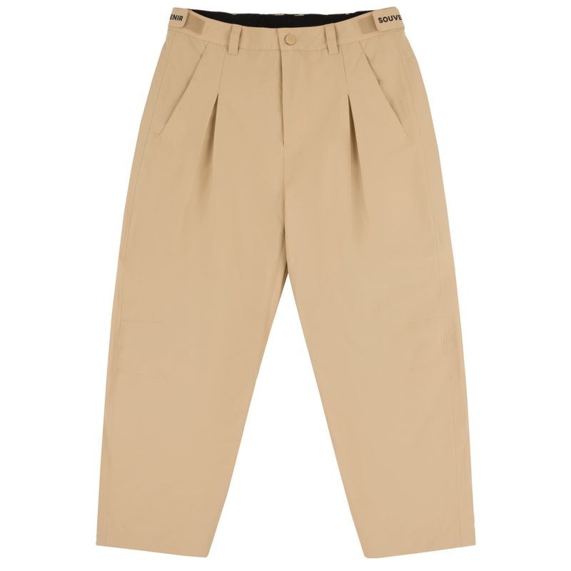 SOUVENIR PLEATED CHINO PANT KHAKI