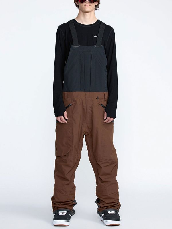 26 VOLCOM RAIN GORE BIB BRN