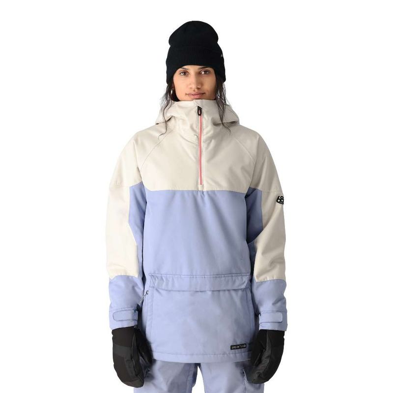 25 686 W UPTON INS ANORAK JACKET LIMESTONE COLORBLOCK