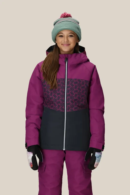 26 686 YTH ATHENA INS JACKET VIOLET COLORBLOCK