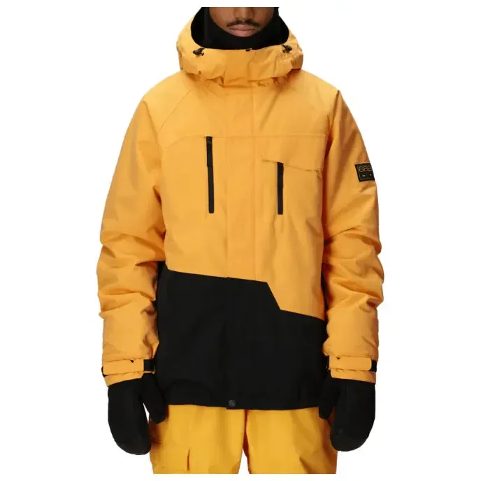 26 686 GEO INSULATED JACKET YELLOW GOLD COLORBLOCK M
