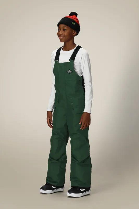26 686 YTH FRONTIER INS BIB MOSS GREEN