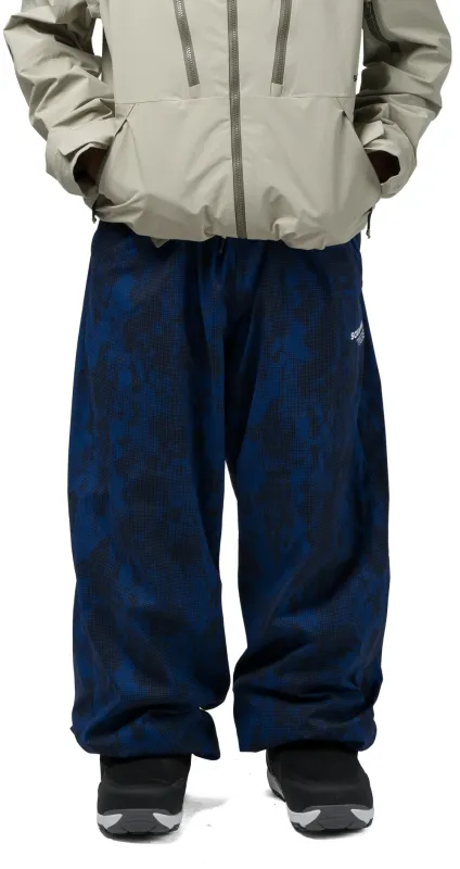 27 SOUVENIR PARACHUTE PANT PETROL BLUE BLOTCH