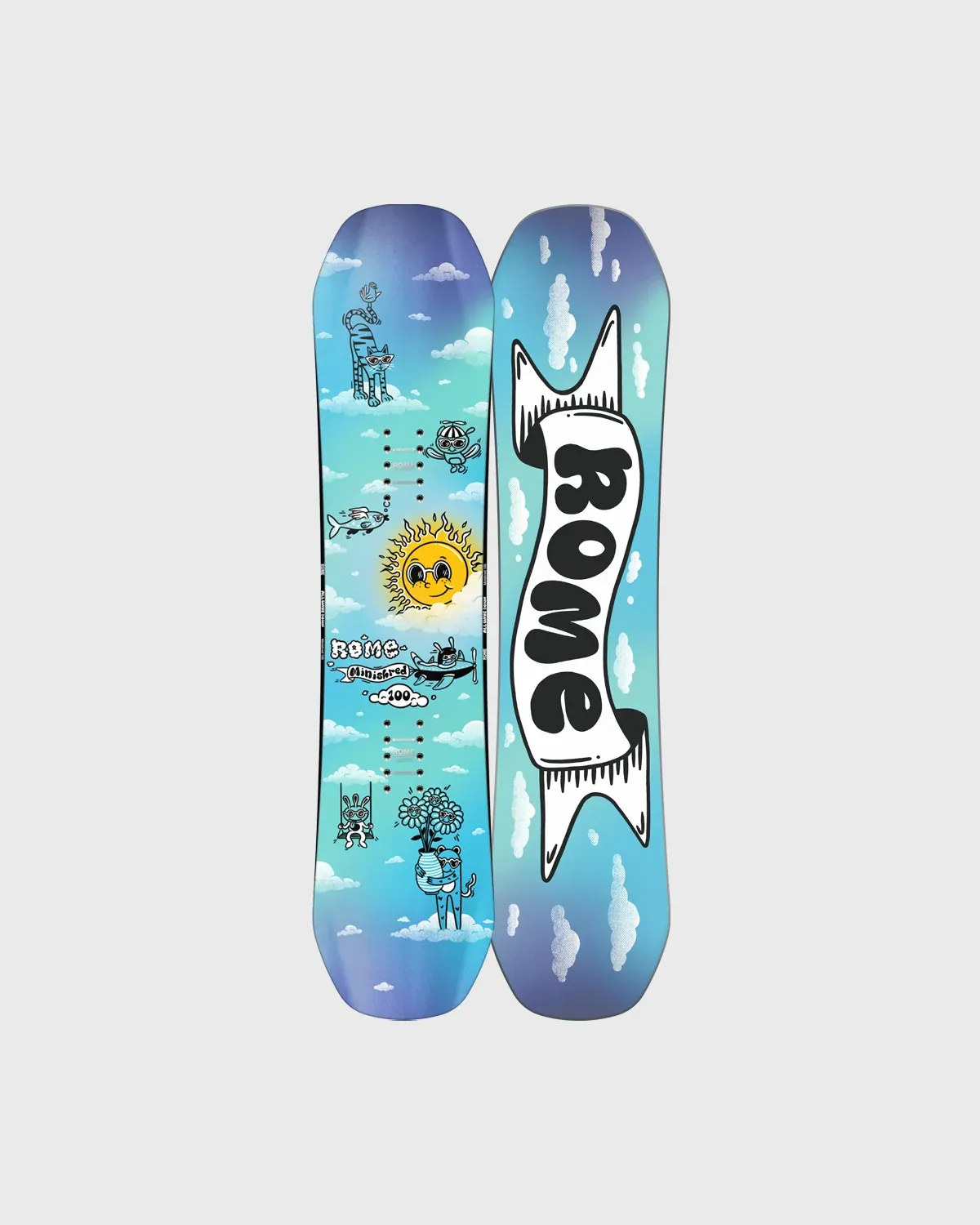 27 YOUTH ROME MINISHRED SNOWBOARD 120