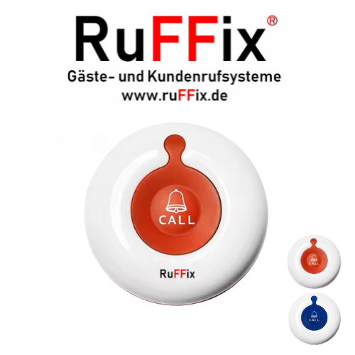 RuFFix ® 1 Taste - Kundenruf Funkbutton