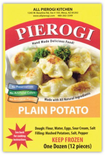 PLAIN POTATO PIEROGI