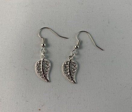 Earrings Silver Leaf