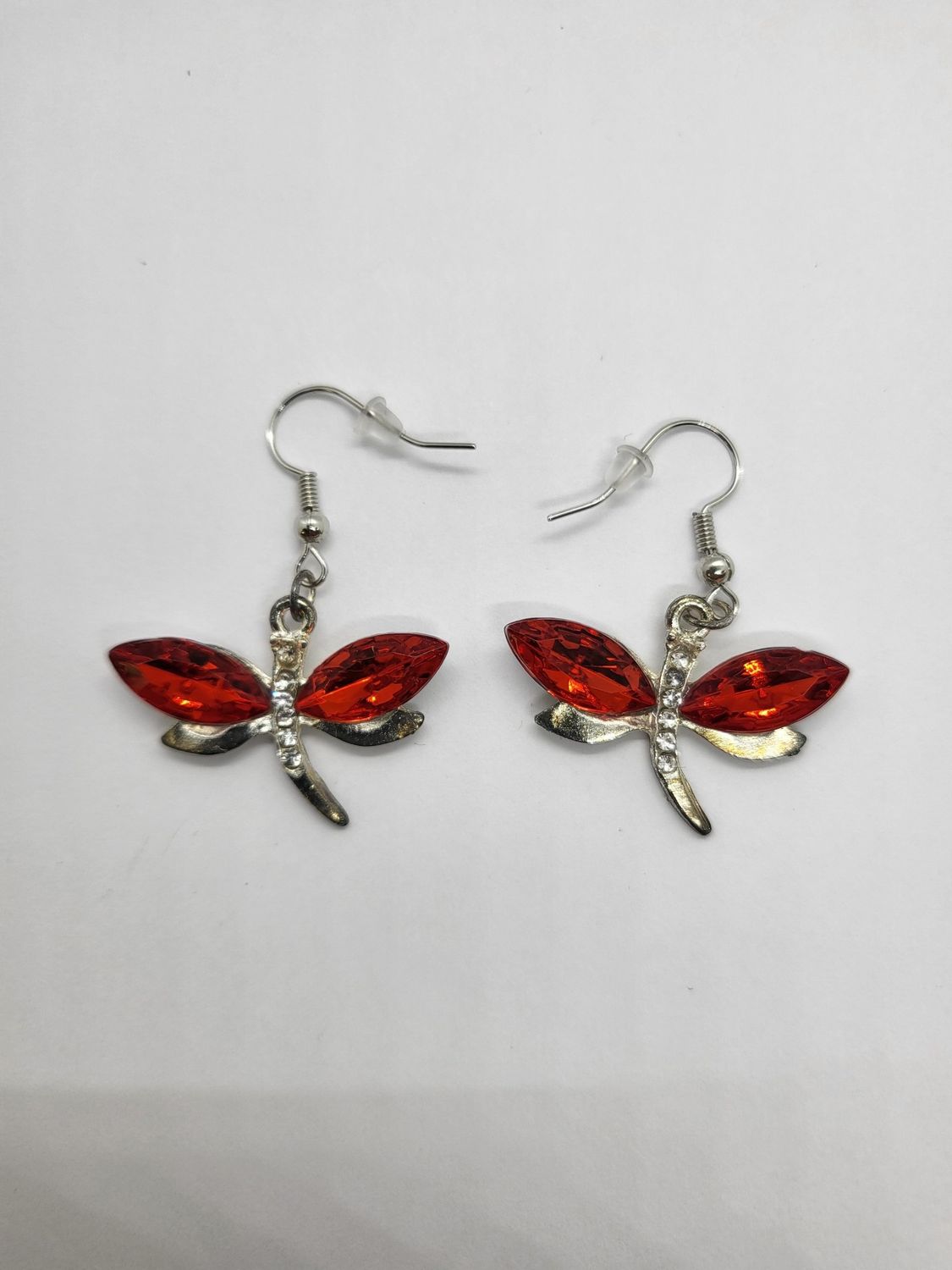 Red Dragonfly Earrings