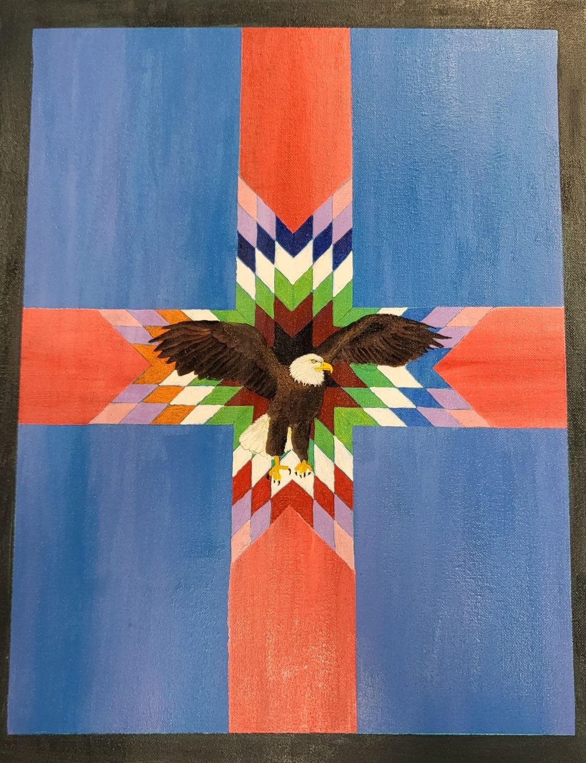 Eagle on star