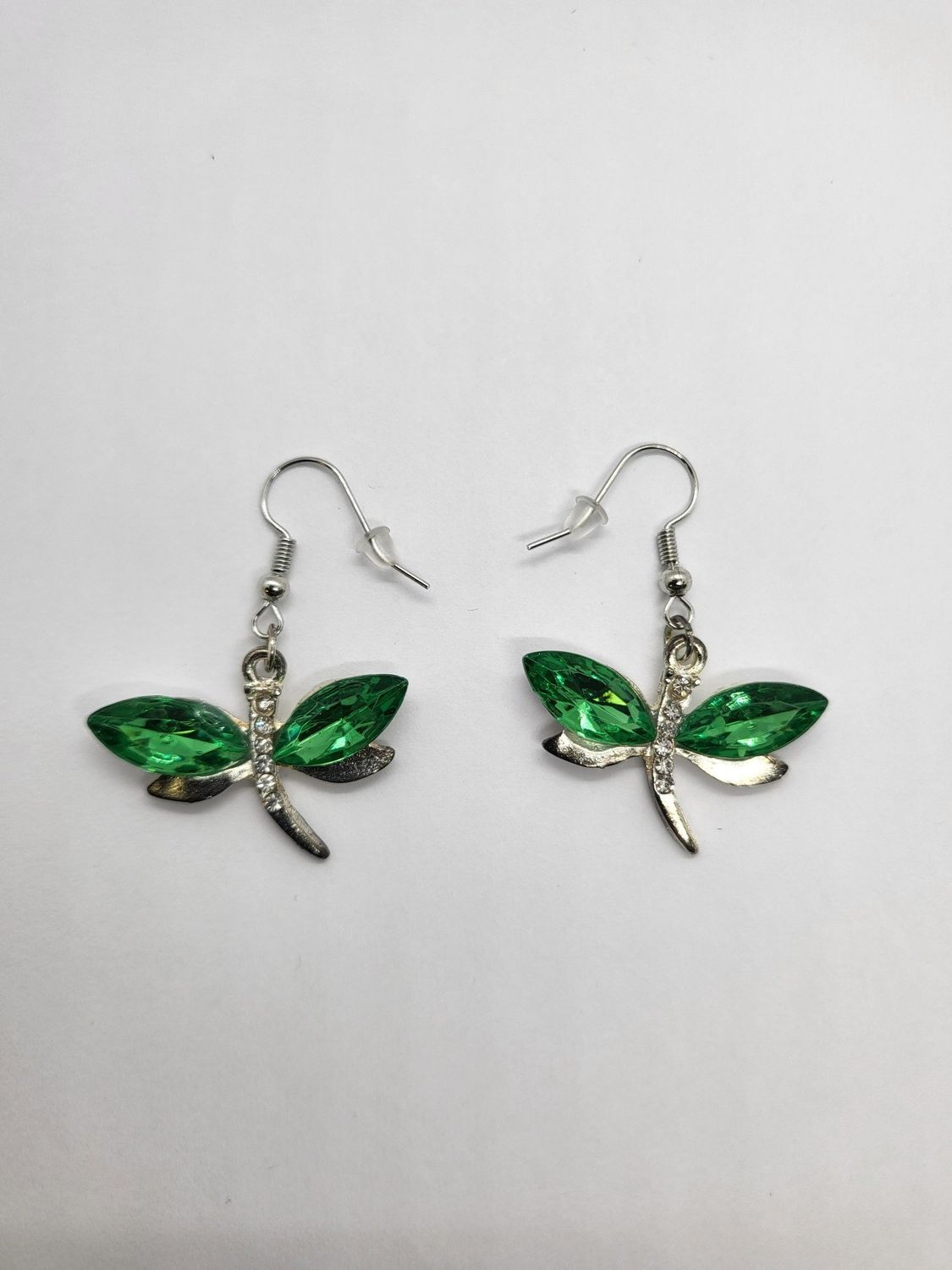 Green Dragonfly Earrings