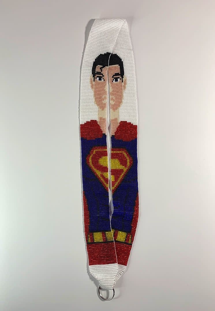 Beaded Lanyard  Superman