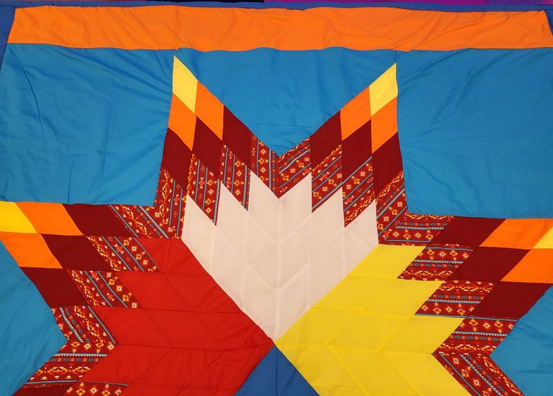 Starblanket - Queen Size (4 Colors with Orange/Blue/Red Pattern)