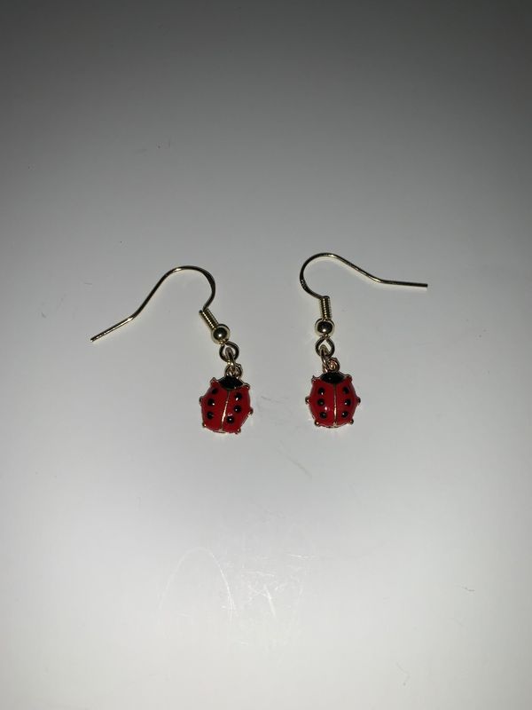 Earrings Ladybugs