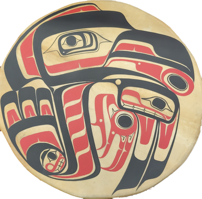 Raven Painting on 18&quot; Drum