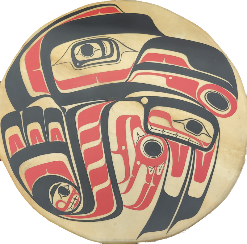 Raven Painting on 18&quot; Drum