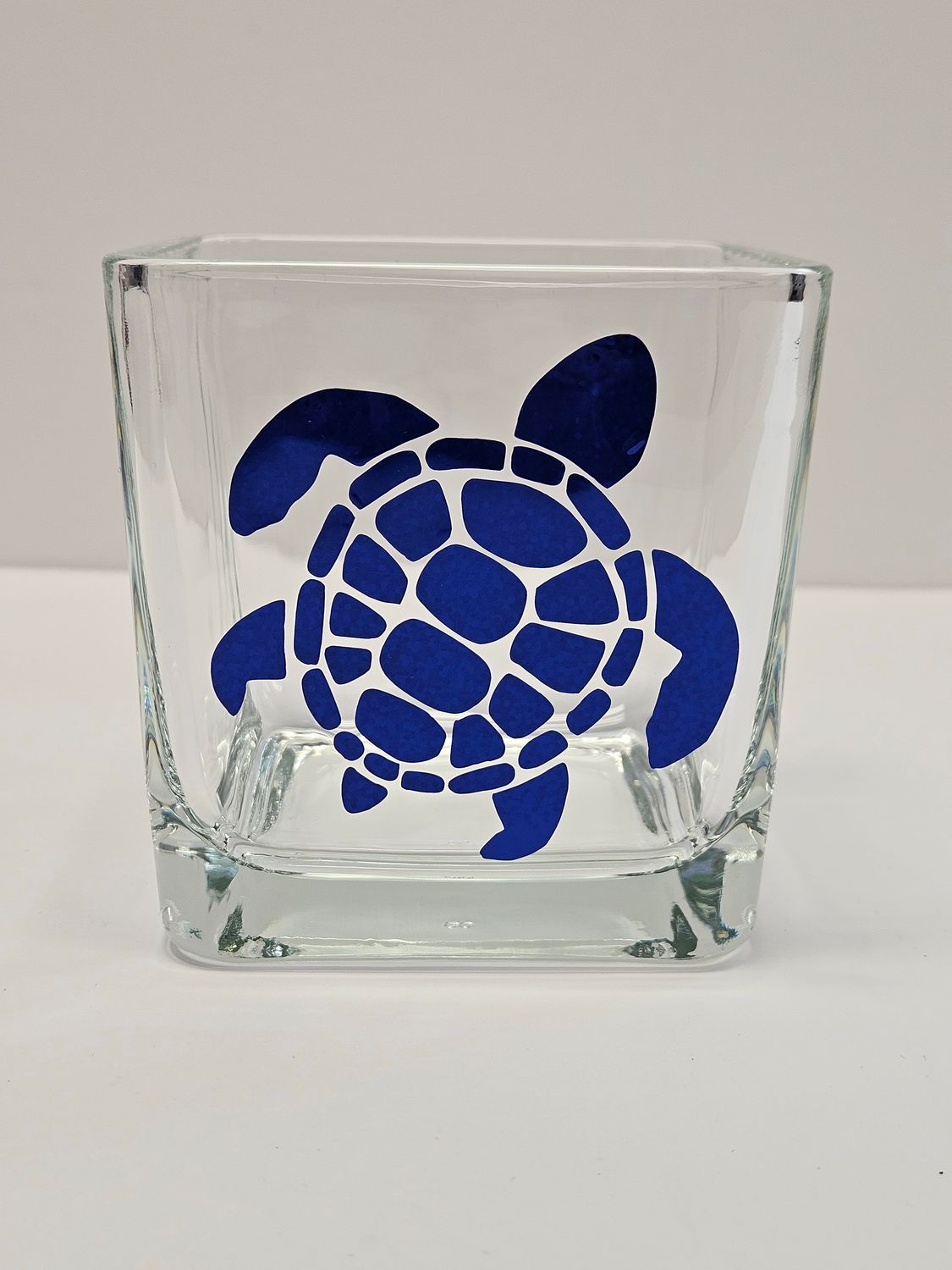 Turtle Square Vase (Blue Holo)
