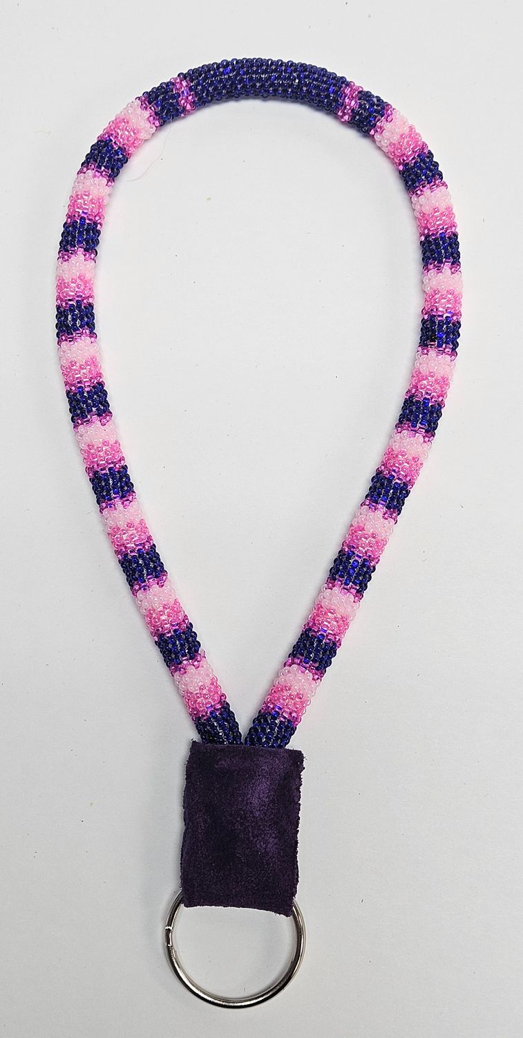 Beaded Wristlet (Royal Blue, Pearl Pink, Pink)
