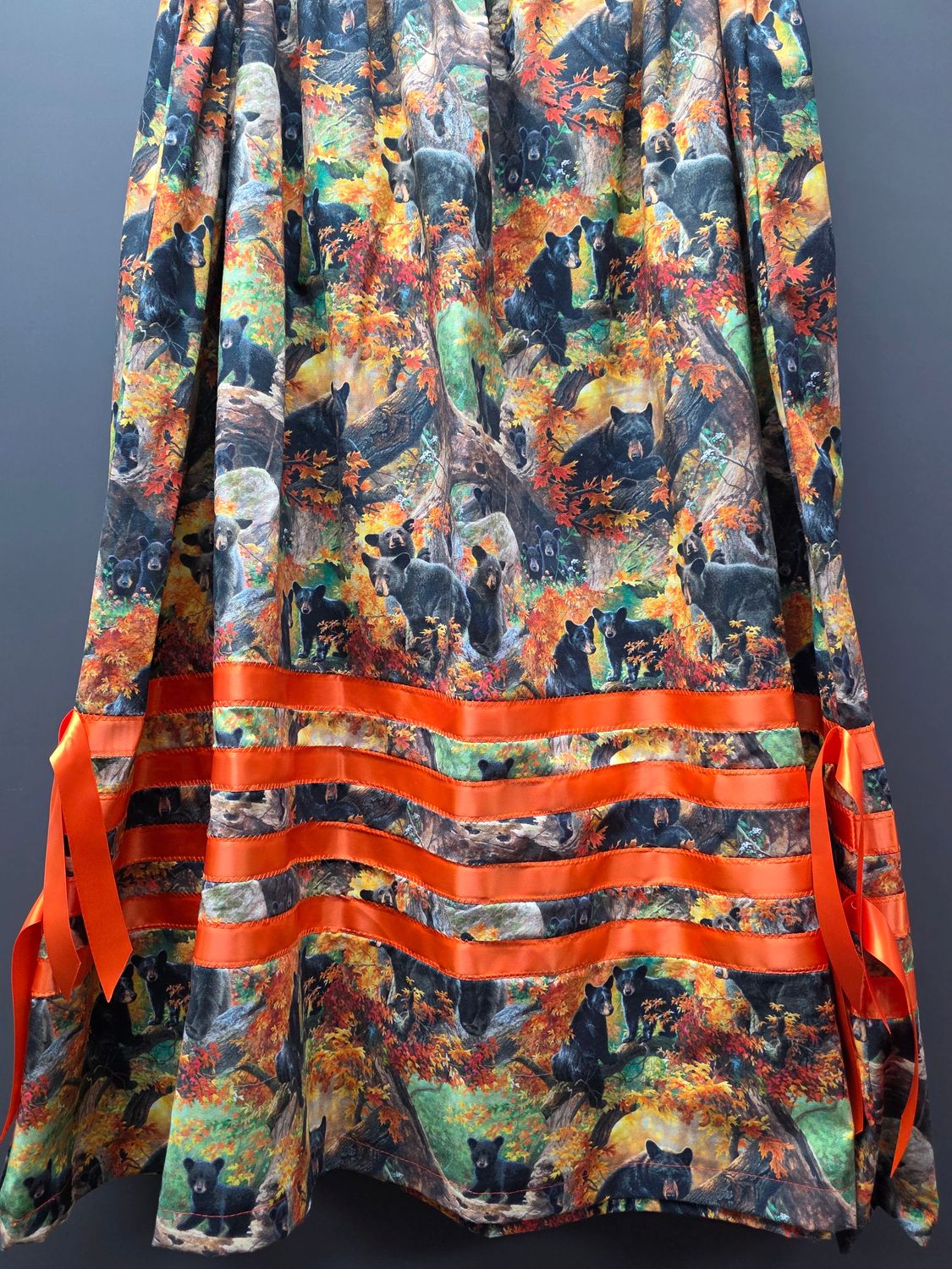 Ribbon Skirt (Bears in Forest)