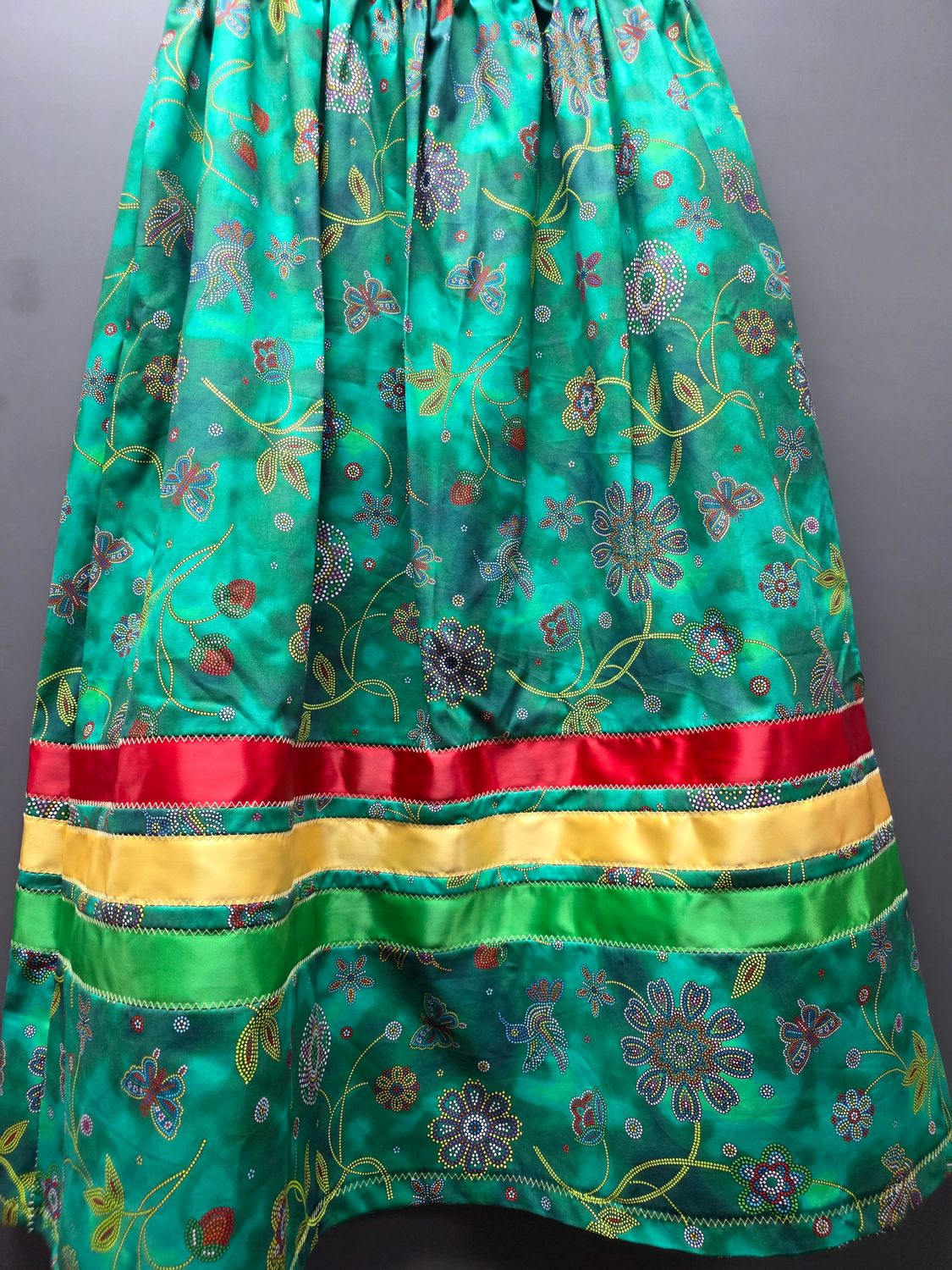 Ribbon Skirt (Hummingbird &amp; Butterflies &amp; Flowers)