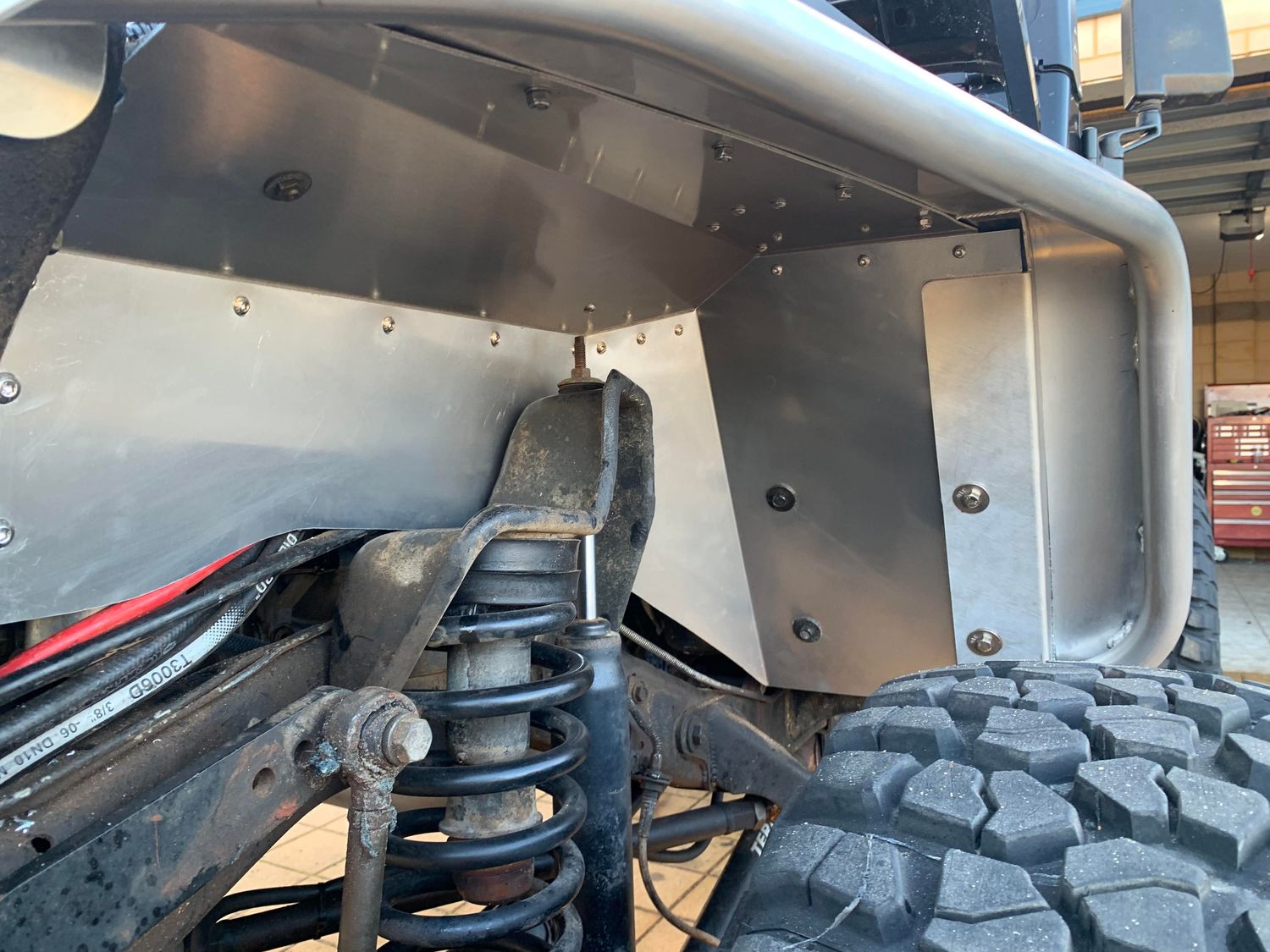 Aluminium Inner Fender Set- Stock Height