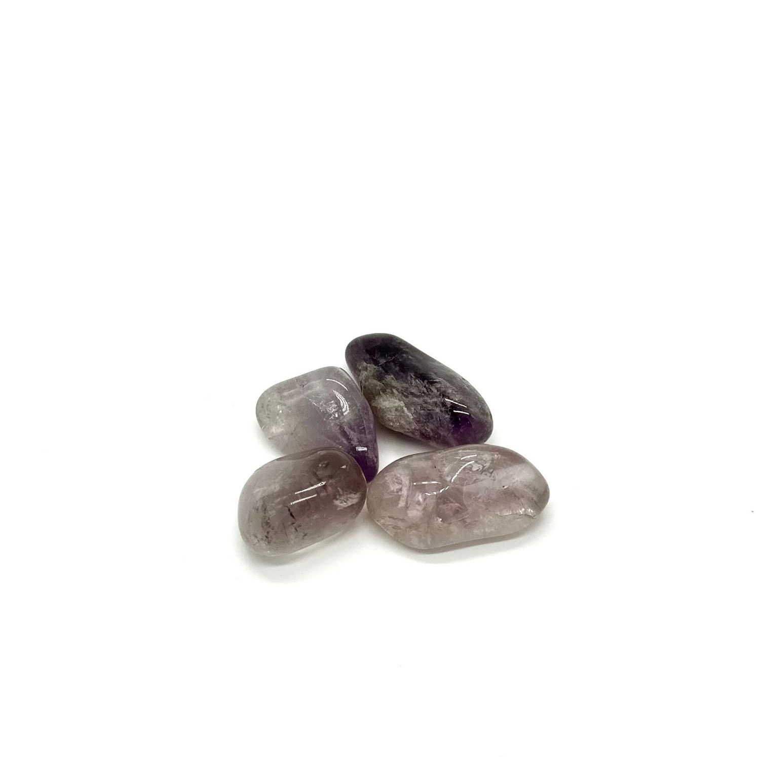 Amethyst + Smokey Quartz Tumble Stones (S)