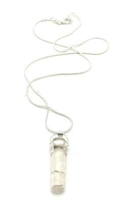 Clear Quartz Pendant with 18&quot; Necklace