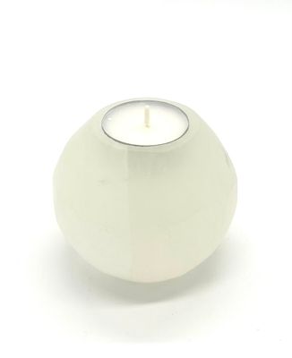 Selenite Sphere Tealight Candle Holder