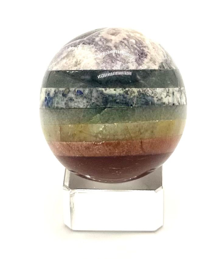 Small Chakra Sphere with Stand