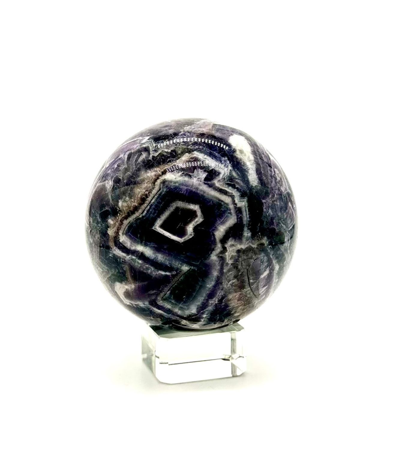 Chevron Amethyst Sphere 70mm