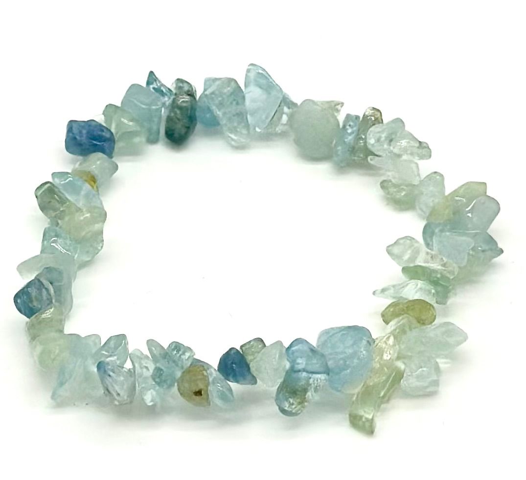 Aquamarine Chip Bracelet