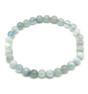 Aquamarine 6mm Bracelet