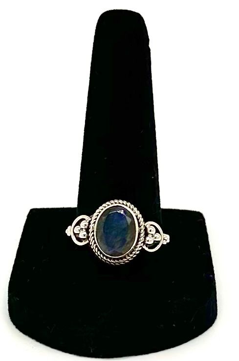 925 Sterling Silver Labradorite Ring
