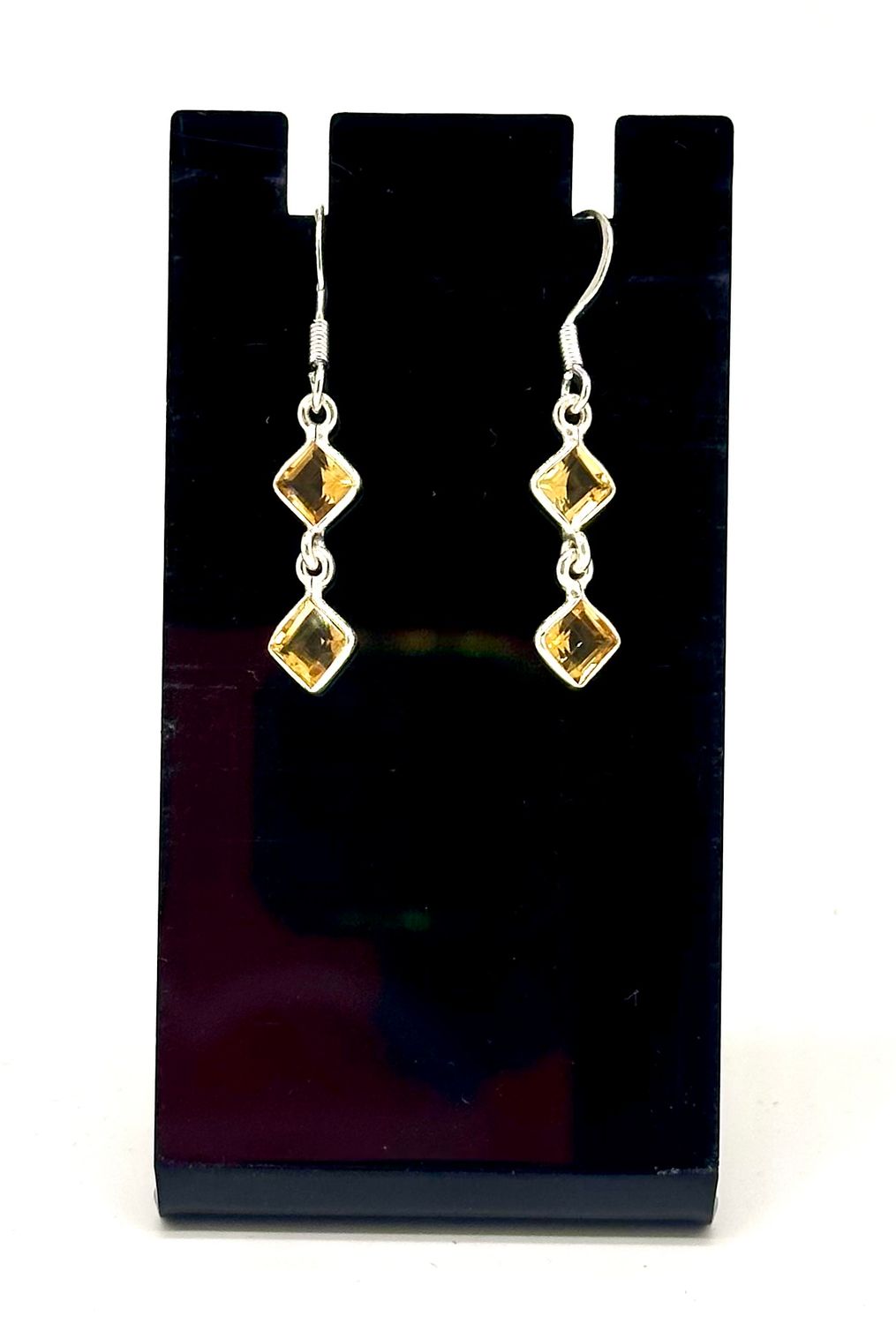 925 Sterling Silver Citrine Earrings