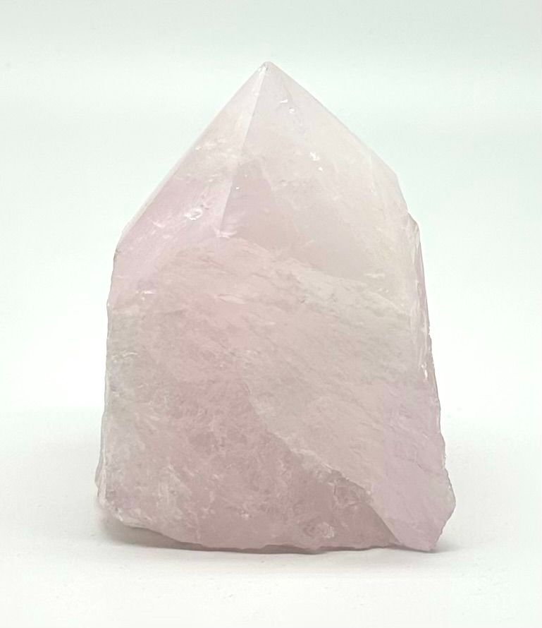 Rose Quartz Semi Polished Crystal Point