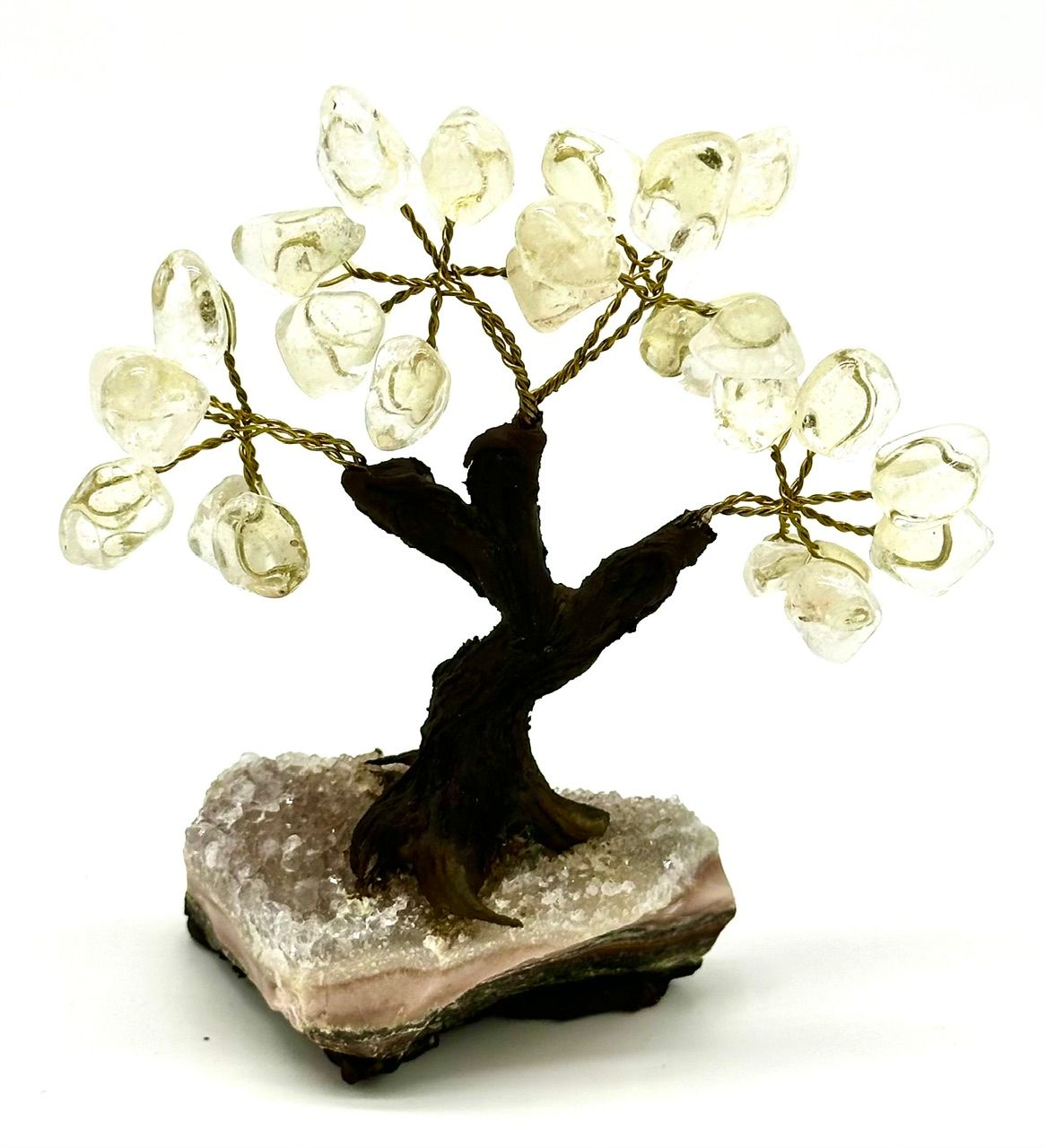 Clear Quartz Crystal Gemstone Tree