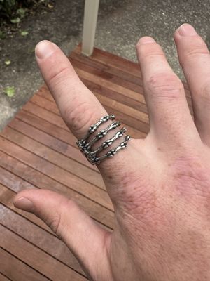 Skeletal Hand Ring