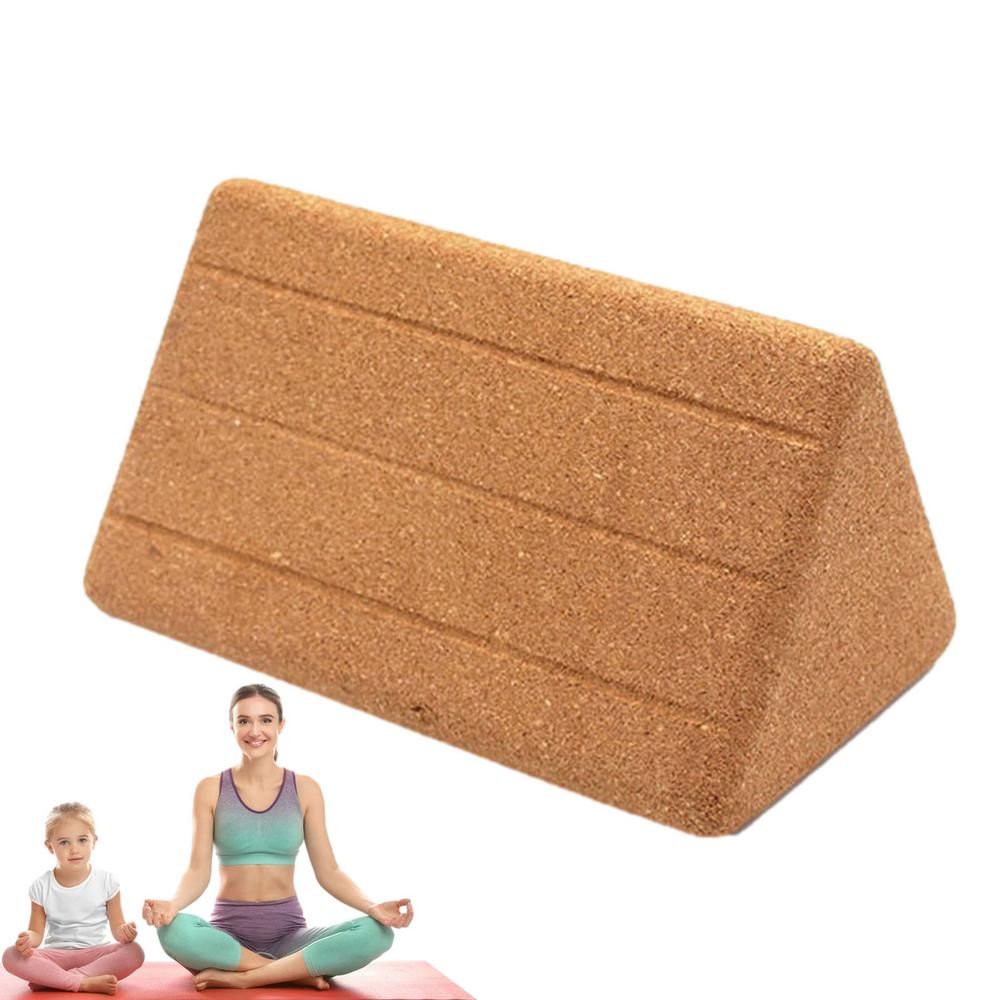 Triangular Cork and EVA Foam Yoga Block