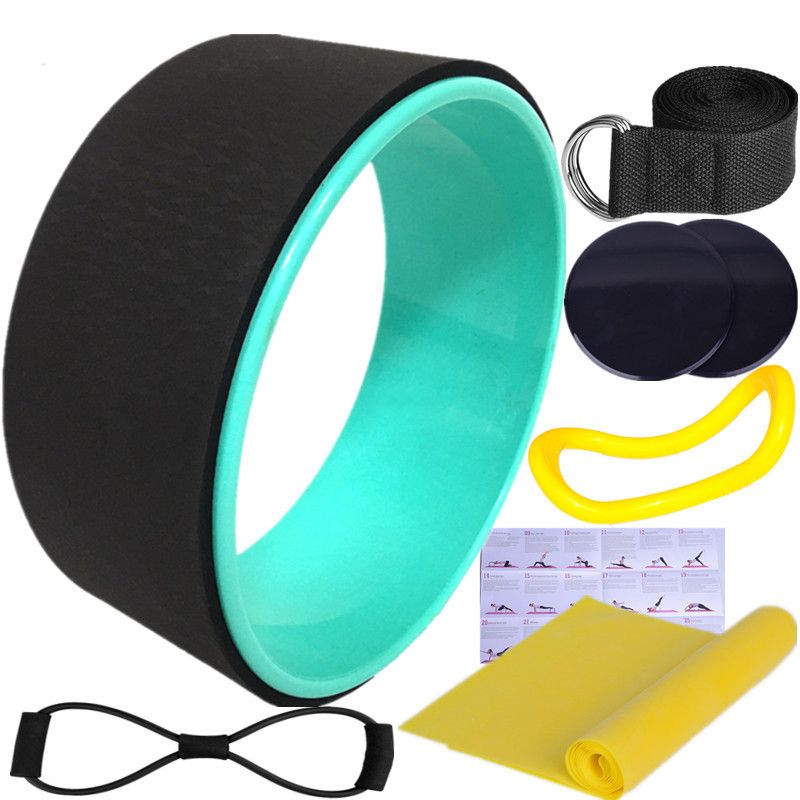 Shakti Yoga Kit – Wheel and 7 Accessories for Alignment, Strength, and Flexibility&quot;